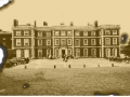 Before and After image manipulation of Middlesex University, UK school grounds using a antiquing effect