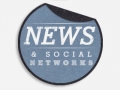 News & Social Networks peeling sticker image for website.