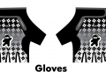 Ninja Please Gloves Concept, Vector art on a template.
