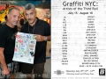 Invitation for a Contemporary Art Gallery, Graffiti Exhibition