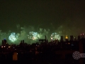 4th of July, view of Manhattan fireworks from Brooklyn, New York.