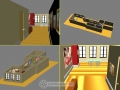 Gallery Floor plan created using Autdesk 3Ds Max Design