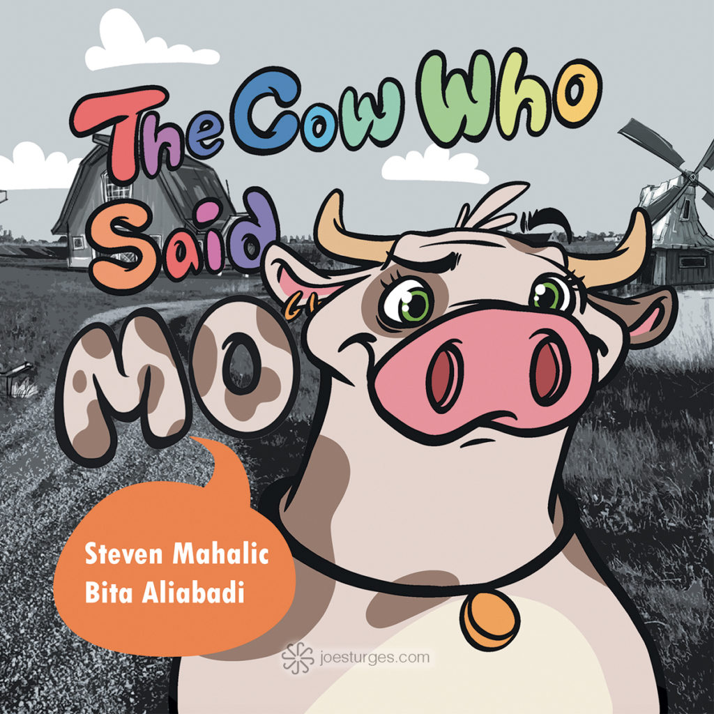 The Cow Who Said Mo - Kids Book InDesign, typography, layout